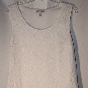 Dana Buchman White Sleeveless Top Sz. XL